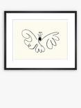 John Lewis Pablo Picasso 'Papillon' Butterfly Sketch Framed Print, 37 x 47cm, Black/White