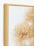 John Lewis 'Gold Tree' Hand-Finished Framed Canvas Print, 80 x 120cm, Gold