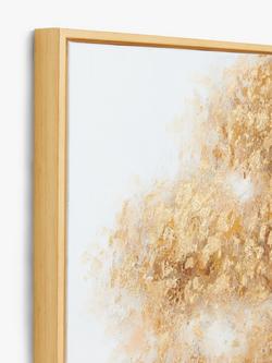 John Lewis 'Gold Tree' Hand-Finished Framed Canvas Print, 80 x 120cm, Gold - view 2, Gold