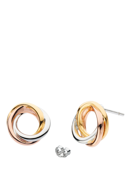 Kit Heath Bevel Cirque Trilogy Stud Earrings, Multi, Multi
