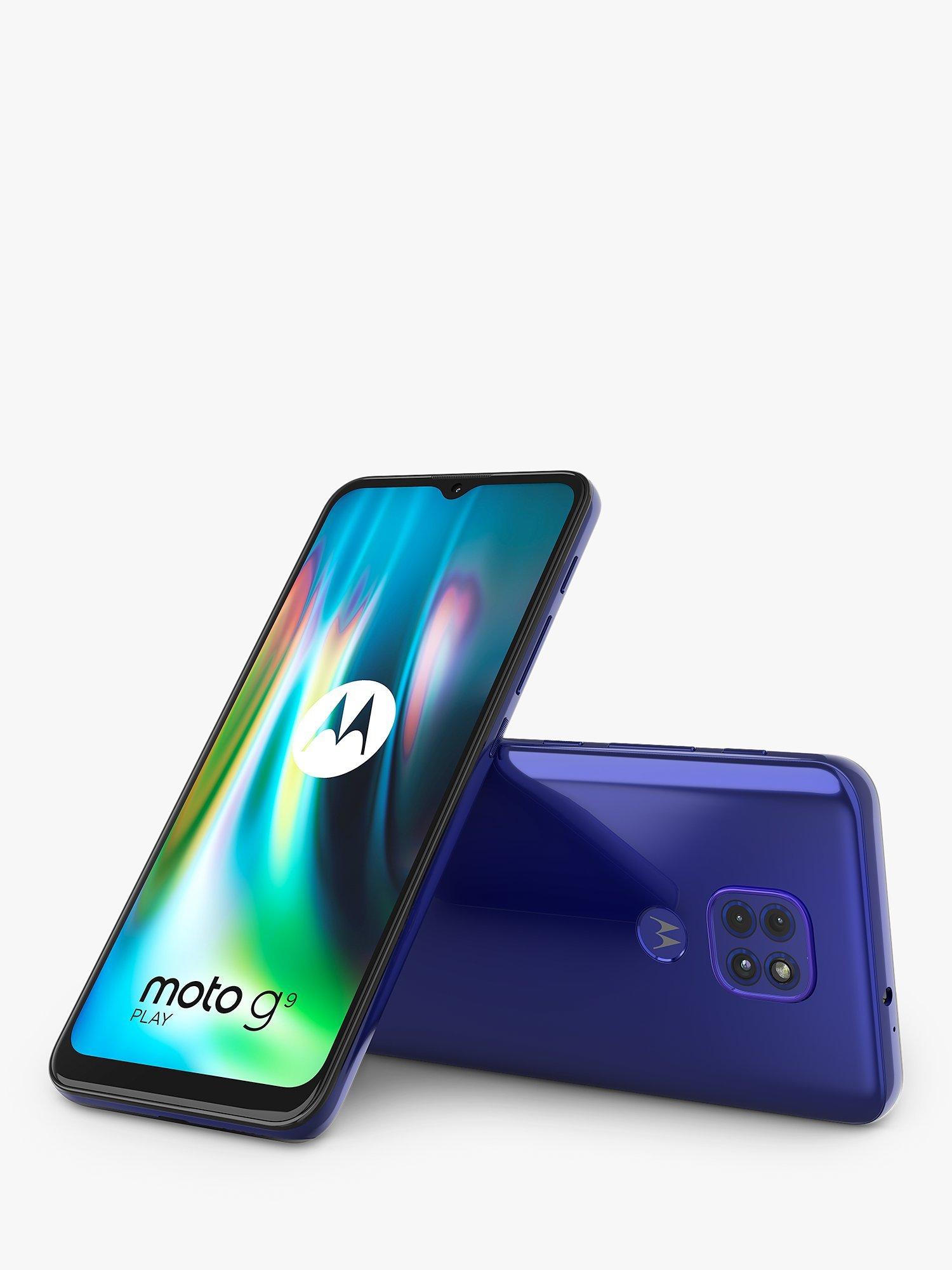 Motorola G9 Play Smartphone, Android, 4GB RAM, 6.52", 4G LTE, SIM Free, 64GB