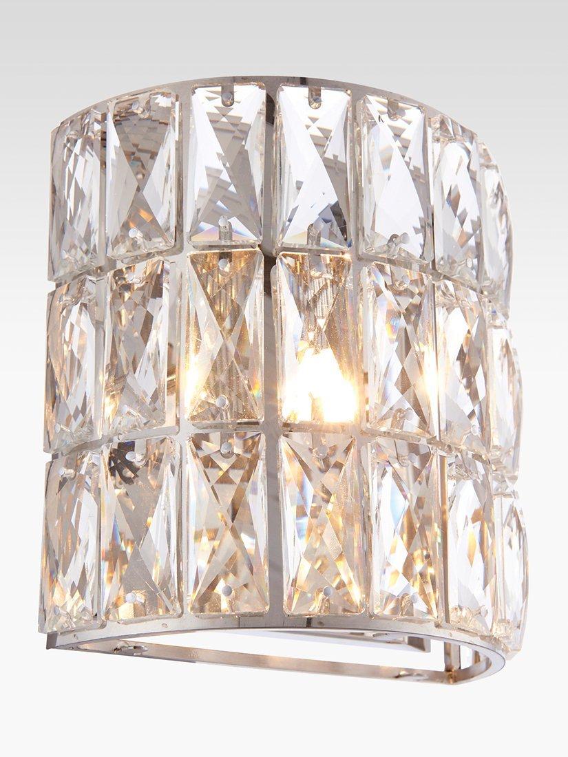 Bay Lighting Nina Crystal Wall Light, Clear