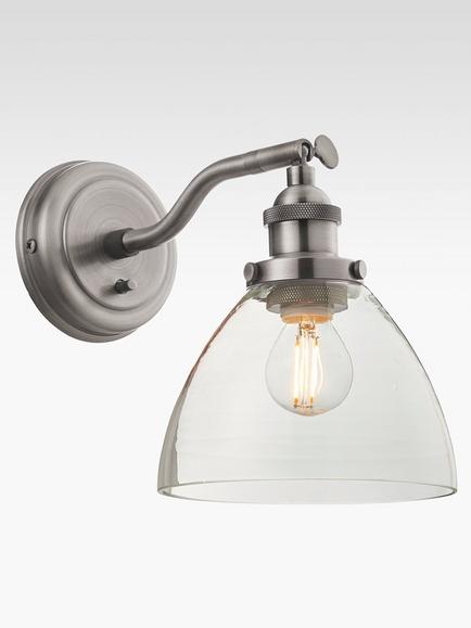 Bay Lighting Carter Wall Light, Matt Nickel
