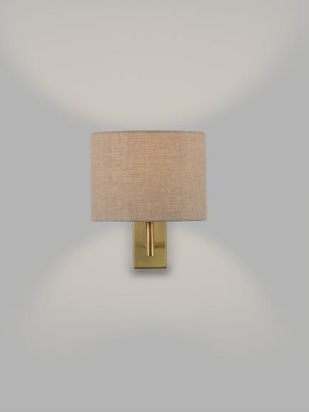 John Lewis Blakely Wall Light - view 2, Antique Brass