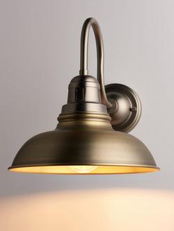 John Lewis Millhouse Wall Light, Antique Brass, Antique Brass