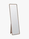Gallery Direct Kingham Oak Wood Cheval Mirror, 170 x 50cm, Natural