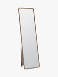 Gallery Direct Kingham Oak Wood Cheval Mirror, 170 x 50cm, Natural