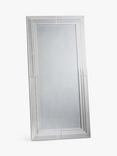 Gallery Direct Knapton Rectangular Bevelled Glass Leaner / Wall Mirror, 162 x 78cm, Clear