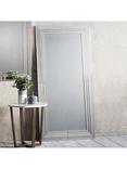 Gallery Direct Knapton Rectangular Bevelled Glass Leaner / Wall Mirror, 162 x 78cm, Clear