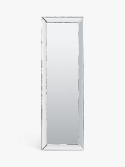 Gallery Direct Luna Rectangular Glass Frame Wall Mirror, Clear, Clear