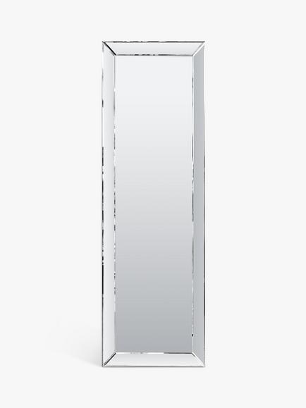 Gallery Direct Luna Rectangular Glass Frame Wall Mirror, Clear, Clear