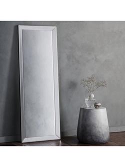 Gallery Direct Luna Rectangular Glass Frame Wall Mirror, Clear - view 2, Clear