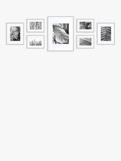 nielsen Gallery Aluminium Gallery Set Multi-aperture Photo Frames, 7 Photo - view 2, Grey