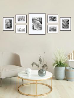 nielsen Gallery Aluminium Gallery Set Multi-aperture Photo Frames, 7 Photo, Black