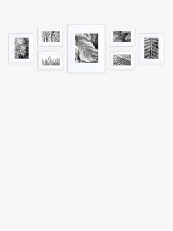 nielsen Gallery Aluminium Gallery Set Multi-aperture Photo Frames, 7 Photo - view 2, White
