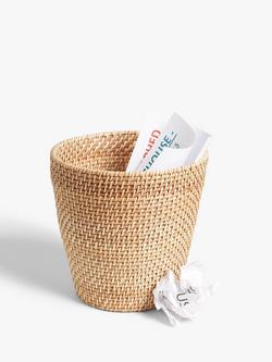 John Lewis Waste Paper Basket, Natural - view 2, Natural