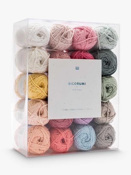 Rico Design Ricorumi Baby Yarn, Pack of 20, 25g, Multi