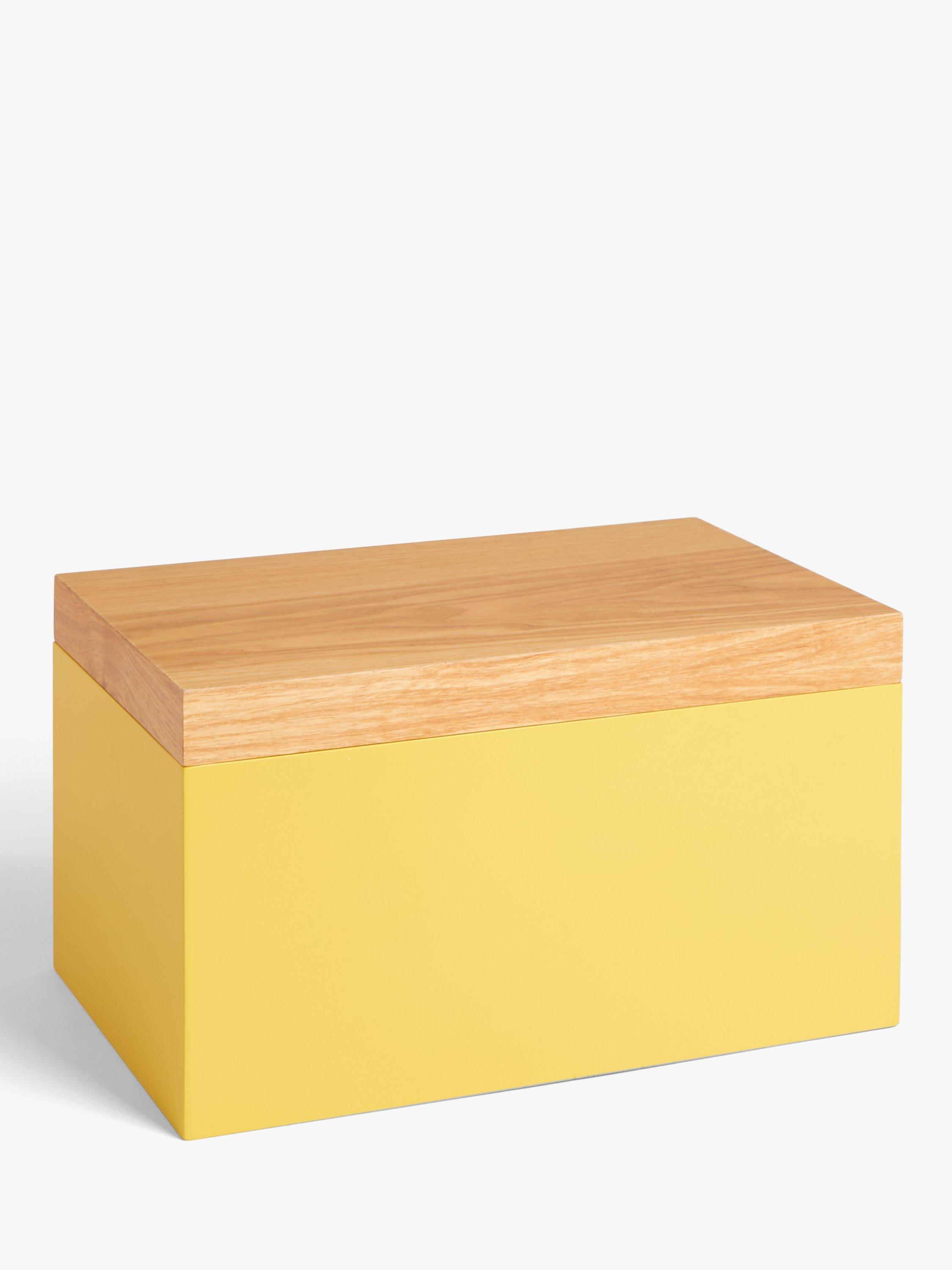 John Lewis Lacquered Storage Box, Medium, Pollen