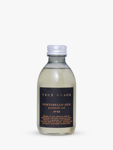 True Grace Portobello Oud Diffuser Refill, 200ml, Amber