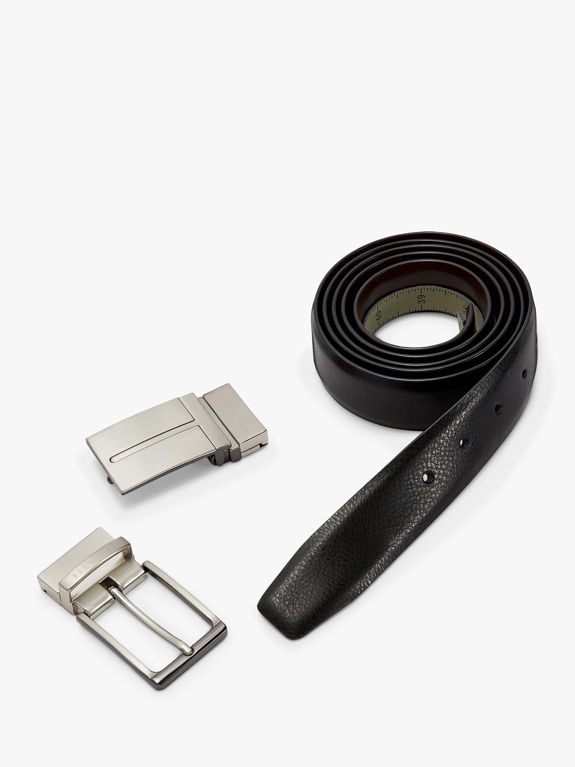 Ted Baker Monot Leather Belt, Black