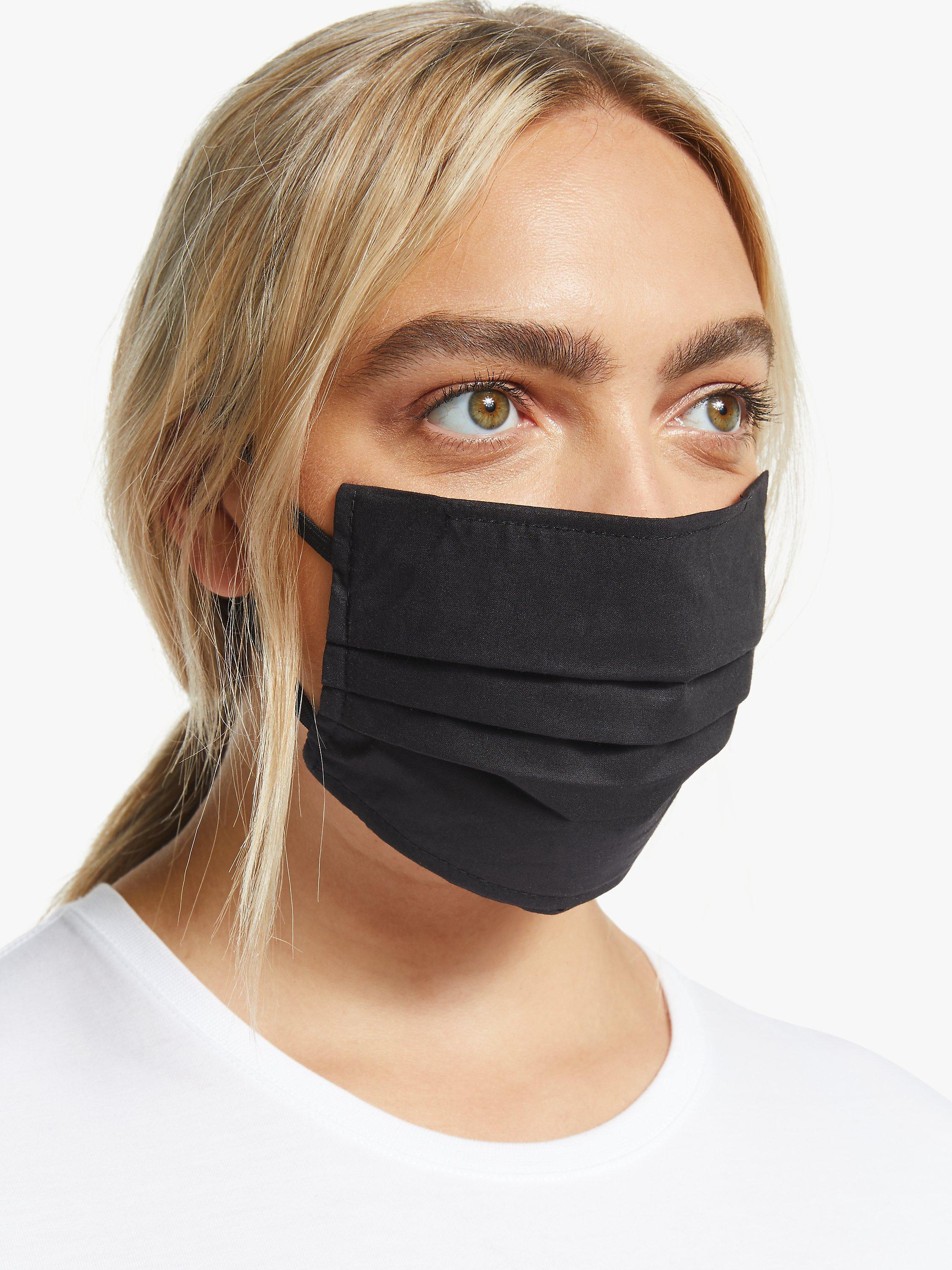 Product image 5 of 6, which shows John Lewis Adult Face Coverings, Pack of 3, Assorted