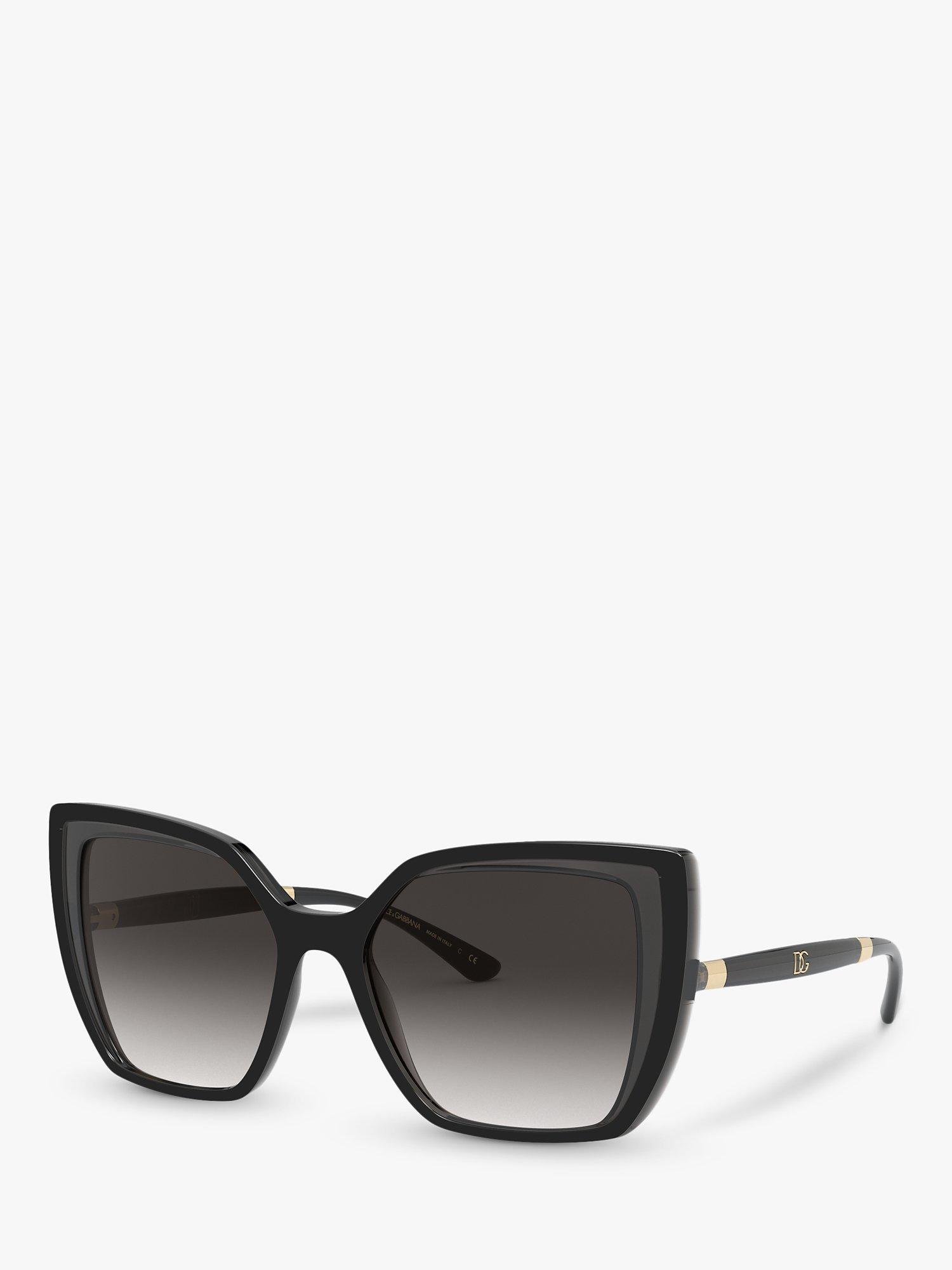 Dolce Gabbana DG6138 Women s Butterfly Sunglasses Black Grey Gradient