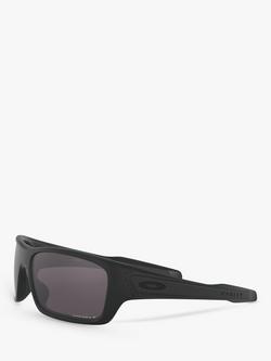 Oakley OO9263 Men's Turbine Prizm Polarised Sunglasses - view 2, Black/Grey