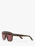 TOM FORD FT0777 Women's Thor Rectangular Sunglasses