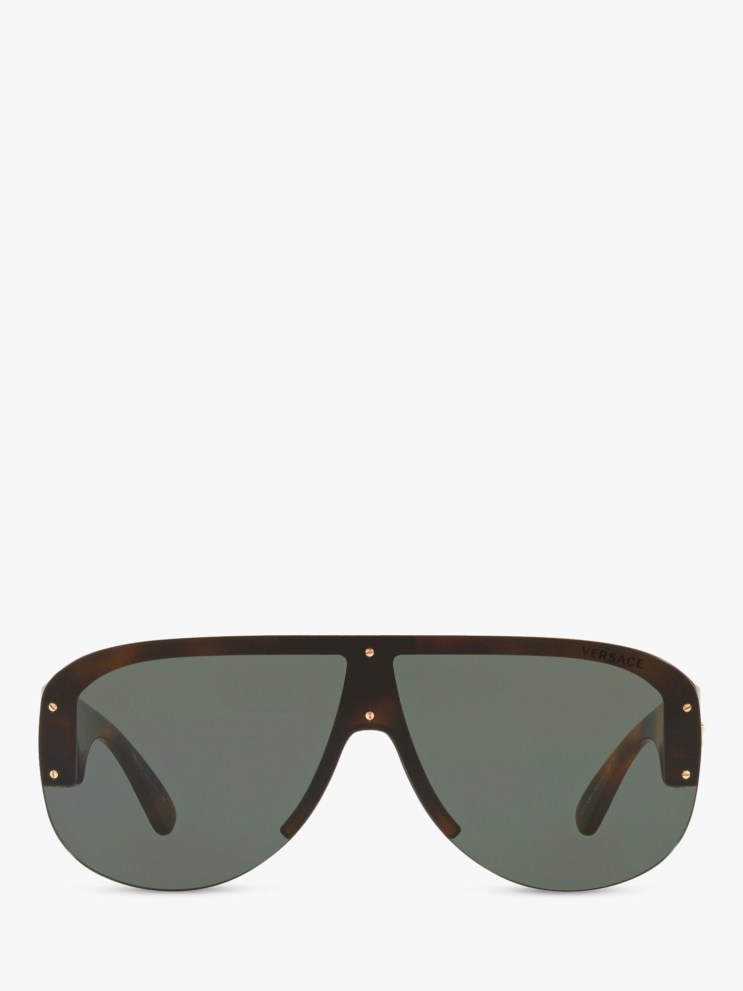 Product image 2 of 5, which shows Versace 0VE4391 Women's Irregular Sunglasses, Havana/Grey