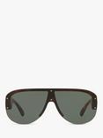 Versace 0VE4391 Women's Irregular Sunglasses, Havana/Grey