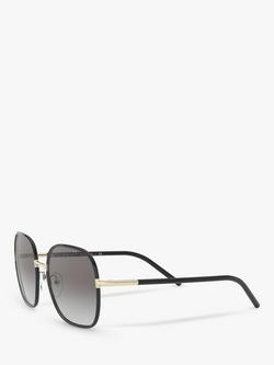 Prada PR 67XS Women's Square Sunglasses - view 2, Pale Gold/Black/Grey Gradient