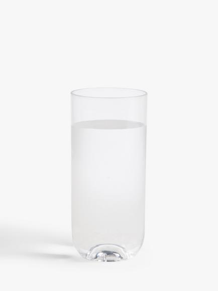 John Lewis Plastic Picnic Highballs, Set of 4, 500ml, Clear - view 2, Clear