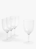 John Lewis Plastic Wine Glass, Set of 4, 420ml, Clear