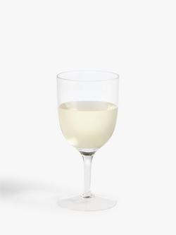 John Lewis Plastic Wine Glass, Set of 4, 420ml, Clear - view 2, Clear