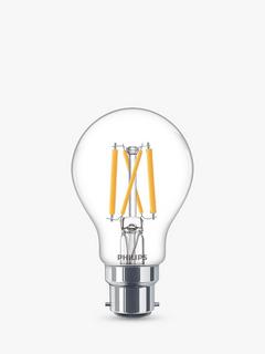 Philips 40W A60 BC LED Dimmable Classic Bulb, Clear