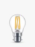 Philips 40W P45 B22 BC LED Dimmable Classic Bulb, Clear