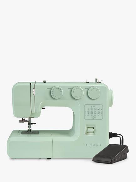 John Lewis JL220 Sewing Machine, Peppermint - view 2, Peppermint