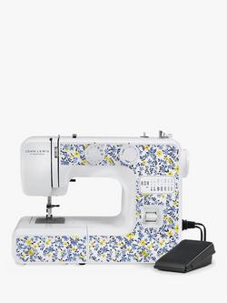 John Lewis JL111 Heirloom Ditsy Print Sewing Machine, White/Multi - view 2, White/Multi