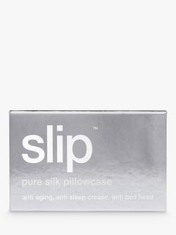 Slip® Pure Silk Zippered Pillowcase - view 2, Silver
