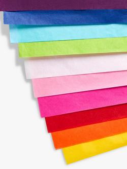 John Lewis Rainbow Tissue Paper, Pack of 20 - view 2, Multi