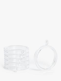 John Lewis Eyelet Rings and Hooks, Pack of 24, White