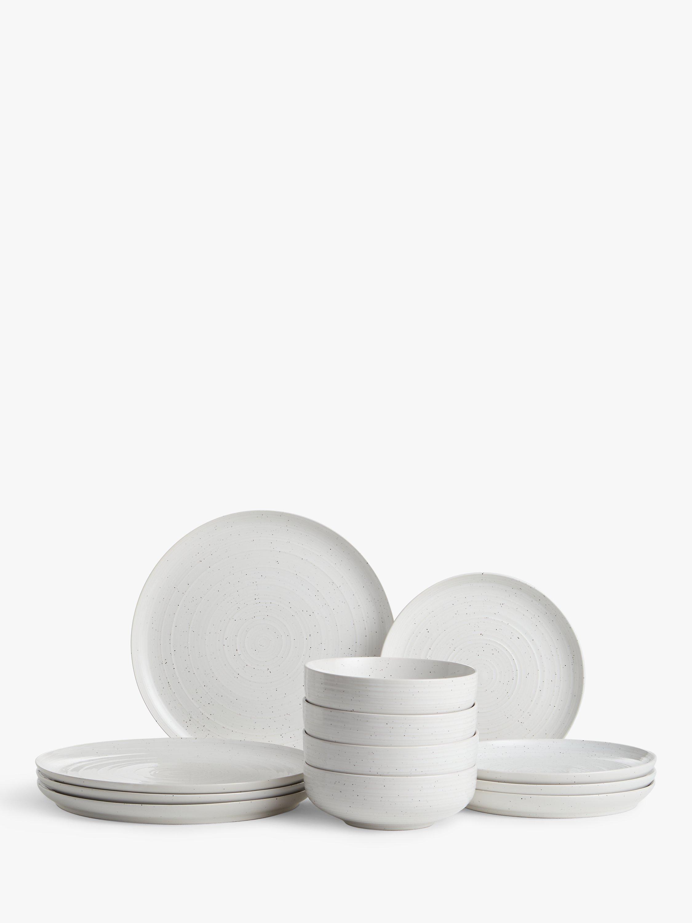 John Lewis ANYDAY Craft Speckle Glaze Dinnerware Set, 12 Piece