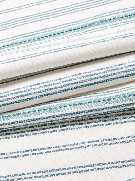 John Lewis Diderot Stripe Furnishing Fabric - view 2, Heritage Grey