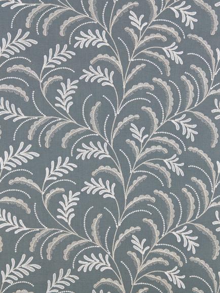 John Lewis Jouvene Embroidered Furnishing Fabric, Heritage Grey