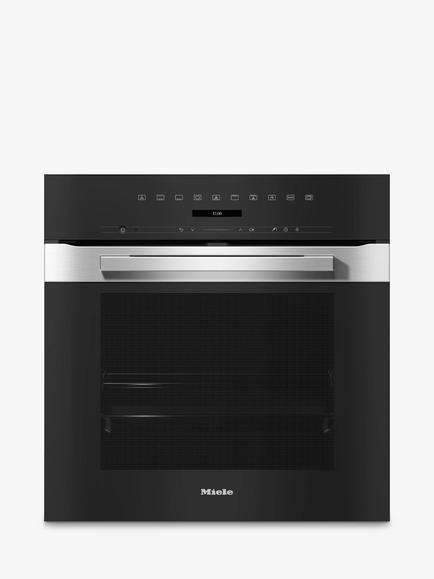 Miele H7262BP Built-in Single Electric Oven, Stainless Steel/Clean Steel, Stainless Steel/Clean Steel