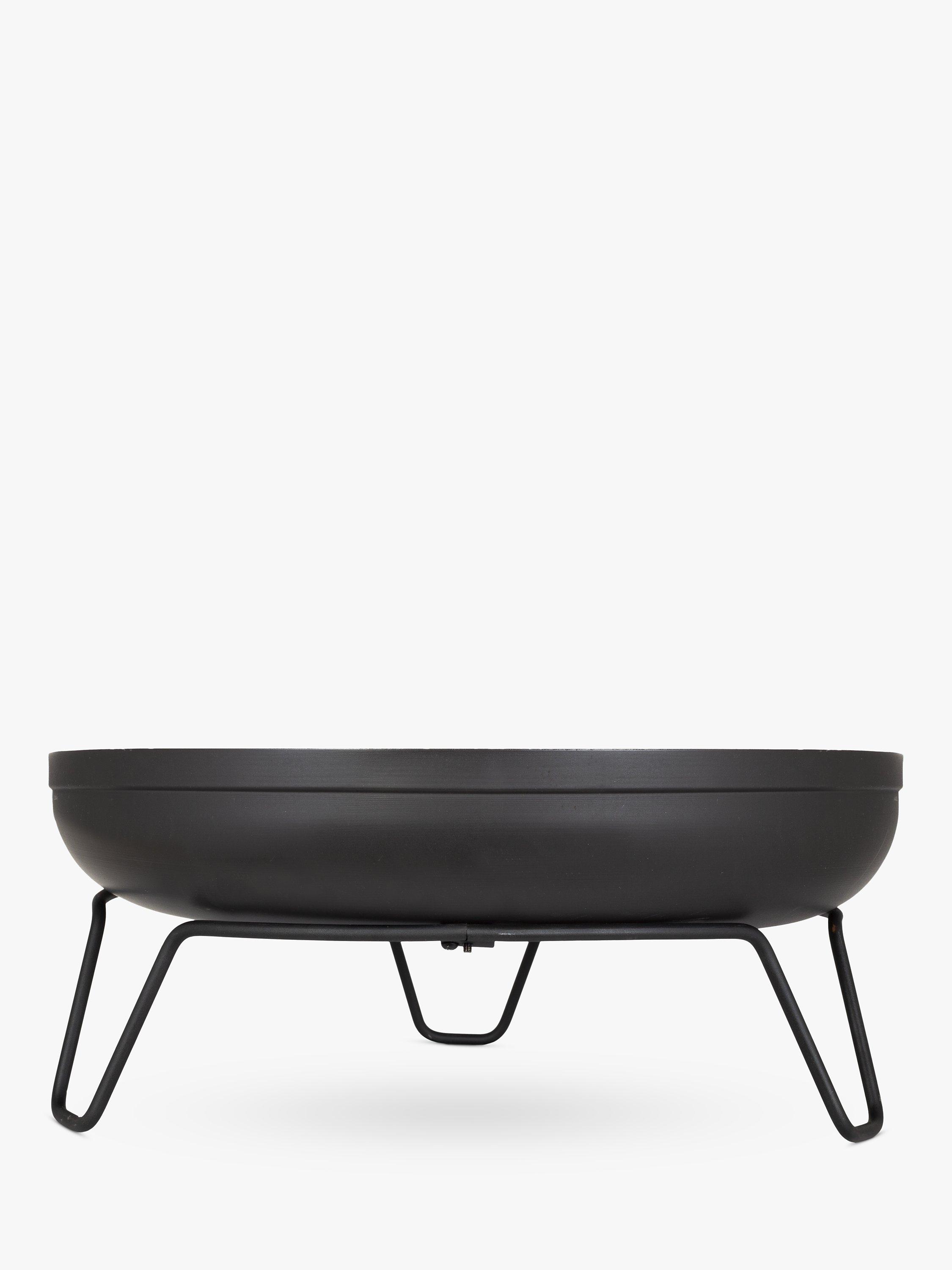 La Hacienda Yatesbury Steel Bowl Firepit, Black