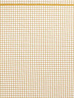John Lewis Check Terry Cotton Tea Towel - view 2, Ochre