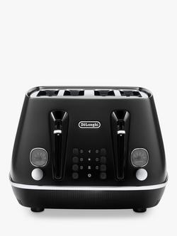 De'Longhi Distinta X 4 Slice Toaster, Matte Black