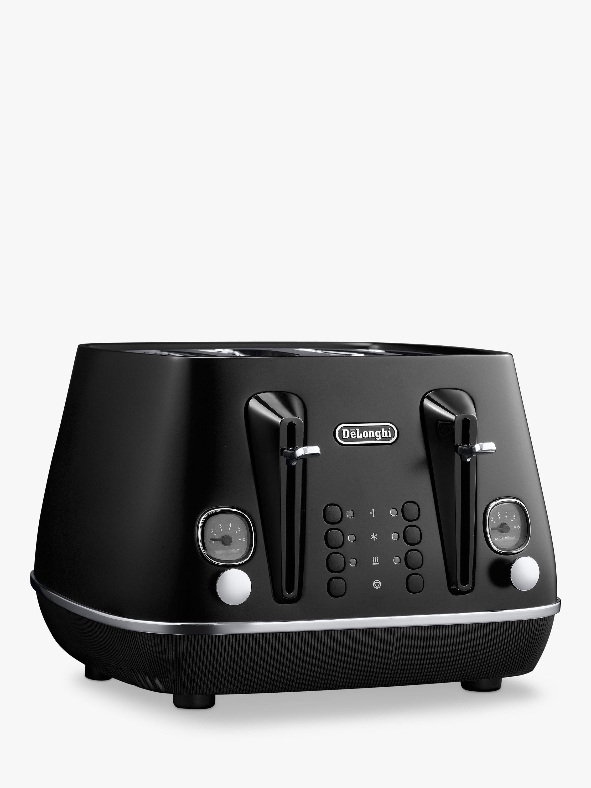 Delonghi 4 slice toaster black hotsell