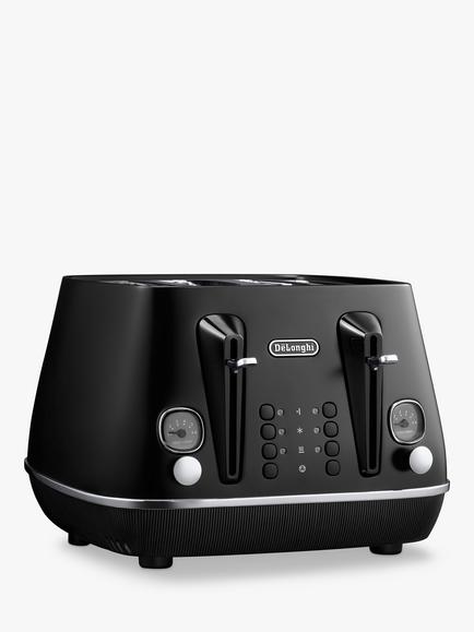 De'Longhi Distinta X 4 Slice Toaster - view 2, Matte Black